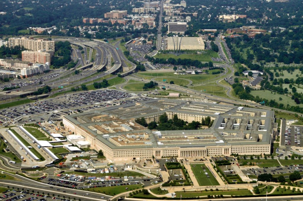 Aerial Pentagon Picture with Surrounding Buildings