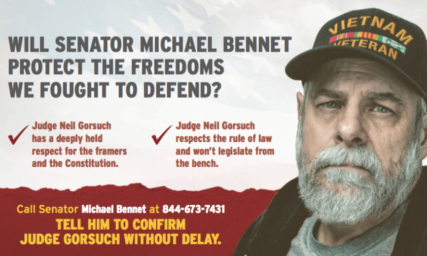 Will Senator Michael Bennet Protect the Freedoms we Fought to Defend?