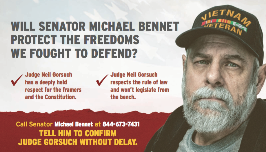 Will Senator Michael Bennet Protect the Freedoms we Fought to Defend?