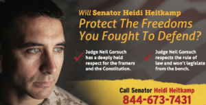 Will Senator Heidi Heitkamp Protect the Freedoms You Fought to Defend?