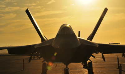 Front View of Air Force Jet