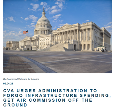 CVA urges administration to forgo infrastructure spending, get AIR Commission off the ground