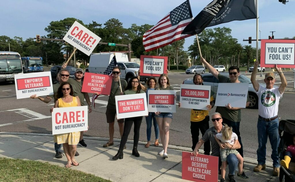 Veterans and advocates participate in rally for VA reform