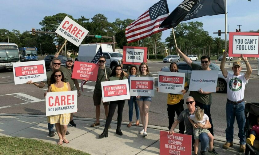 Veterans Protesting VA Healthcare Problems