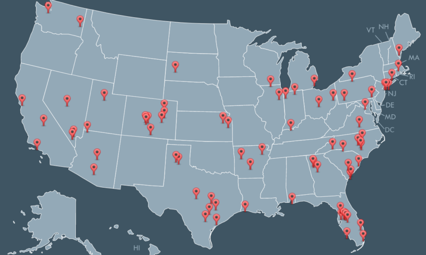 My VA Hospital map of America
