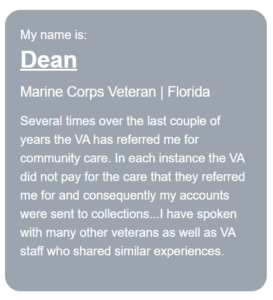 CVA Marine Corps Veteran Dean Quote